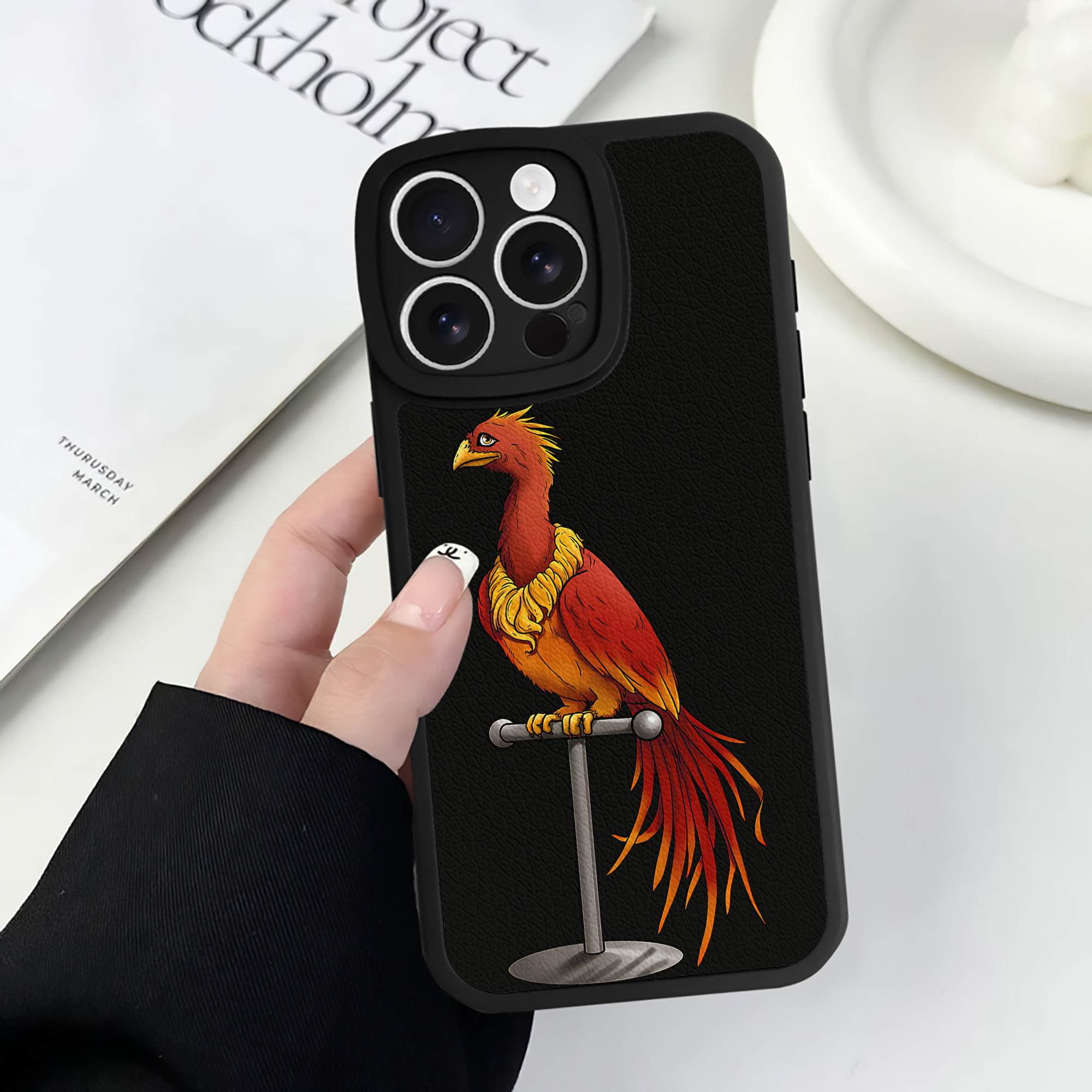 （画像用） Harry Potter ハリー・ポッターシリーズ 【iPhone 16シリーズ対応】シリコンスマホケース（レザー調） 材質：シリコン